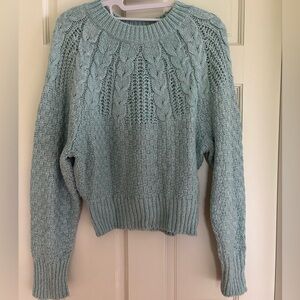 American Eagle Outfitters Blue Crew Neck Sweater